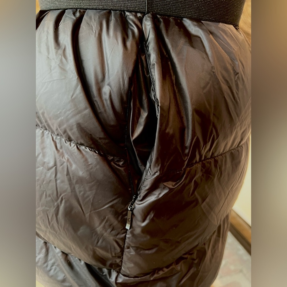 NWT Moncler Black Puffer GLYKERIA Vest with Hood Pockets Belt Size 1 Small - Picture 4 of 14